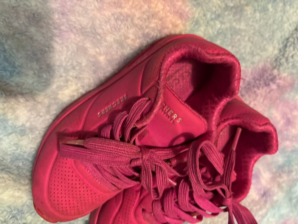 SKECHERS Hot Pink Uno Night Shade Air Cooled Memory Foam
